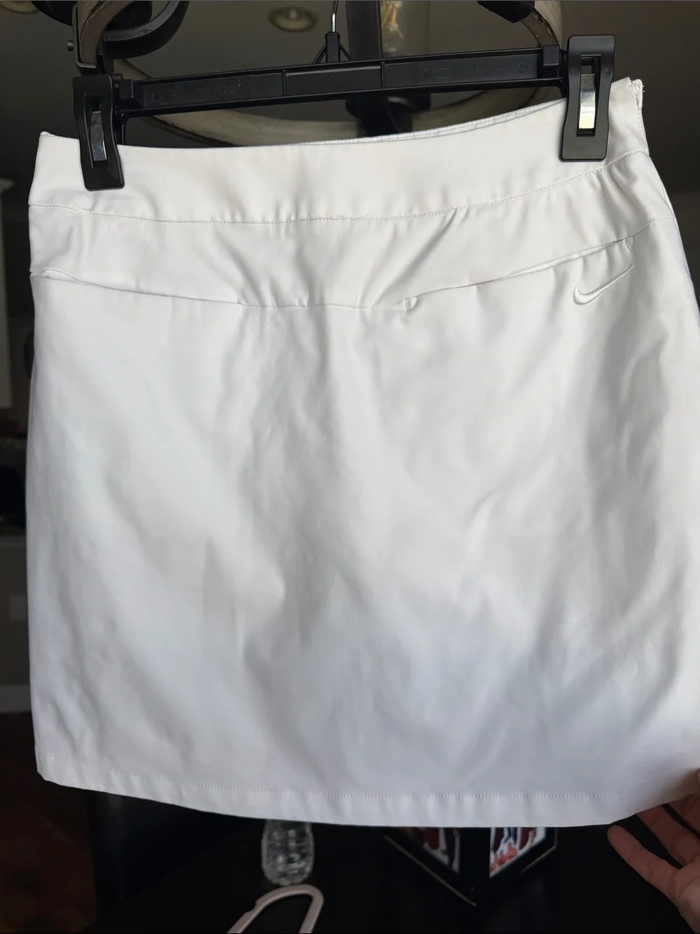Nike White Women's Tennis Skirt with Swoosh Detail
